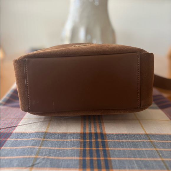 Coach Tan Suede Shoulder Bag - Picture 5 of 13